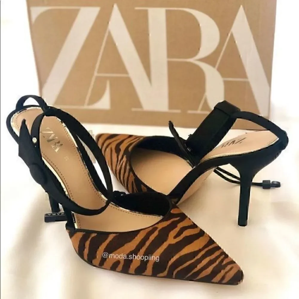 ZARA sling back heels